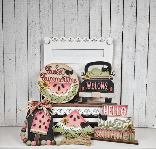 Vintage Watermelon Mini Sign Bundle June 2025