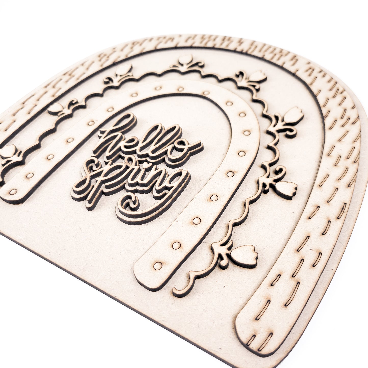 Boho Rainbow Spring Sign DIY Paint Kit