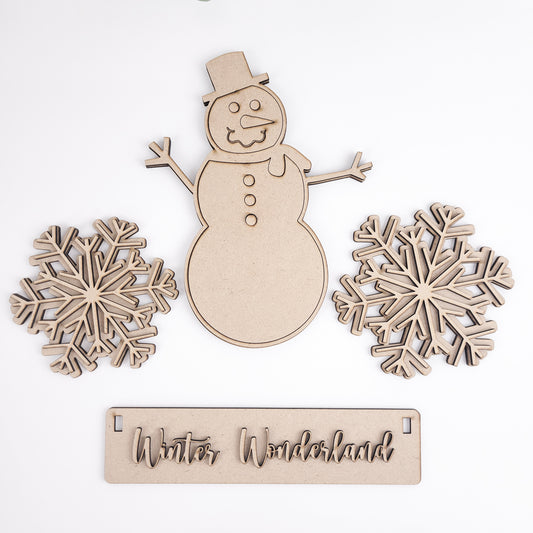 Winter Wonderland Crate Inserts DIY Kit