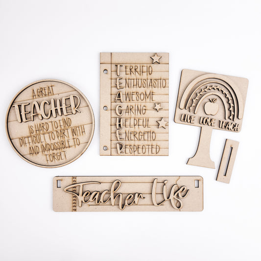 Teacher Life Crate Inserts DIY Kit