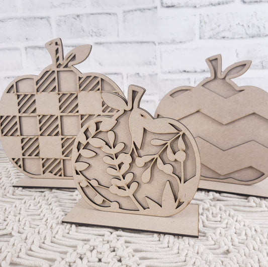 Plaid Pumpkin Trio DIY Paint Kit
