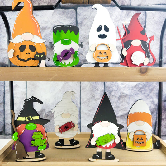 Standing Halloween Gnomes DIY Paint Kit