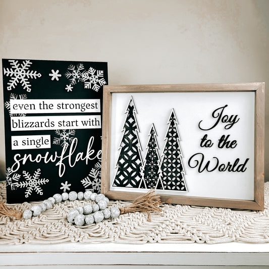 Joy to the World Interchangeable Frame December 2022