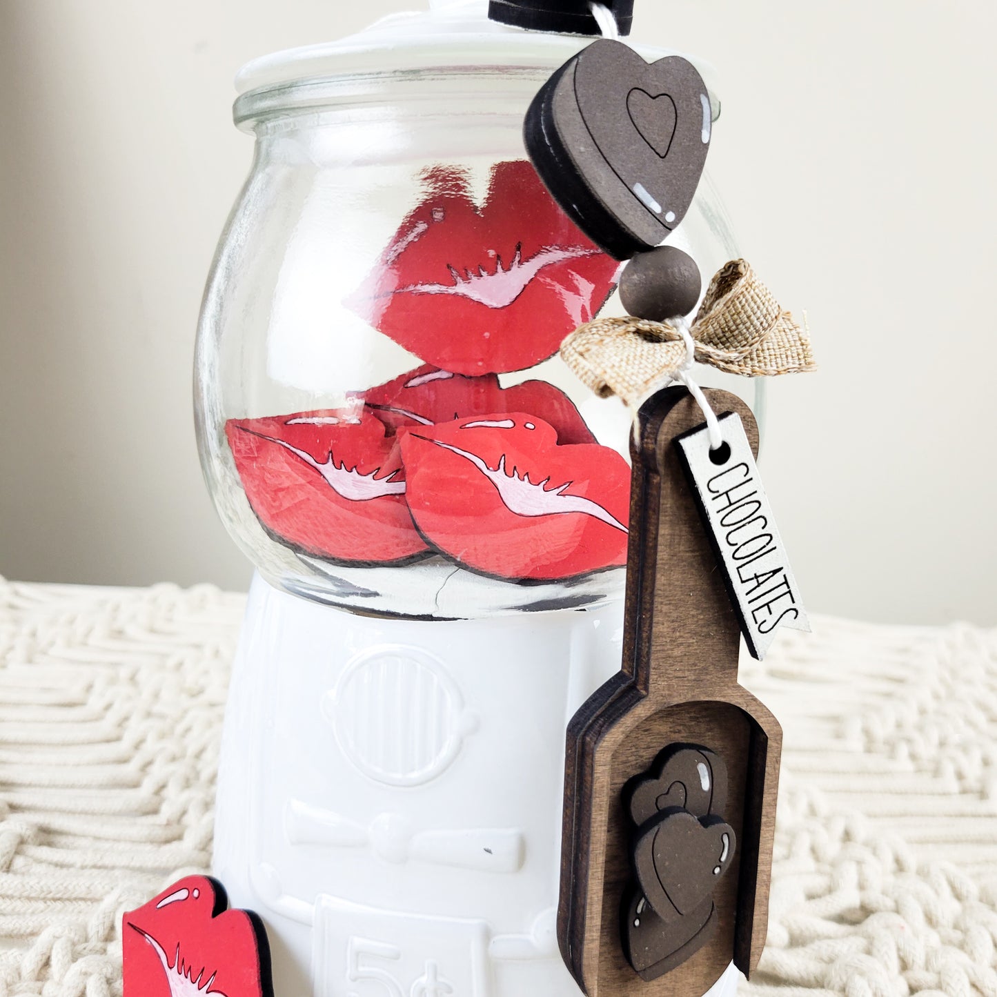 Lips Valentine's Day Gumball Jar Filler