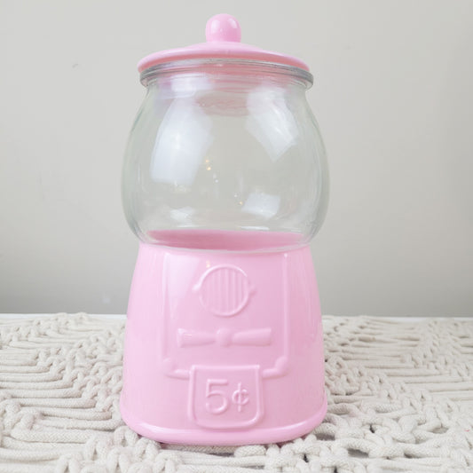 Cotton Candy Pink Gumball Jar- QUANTITIES LIMITED