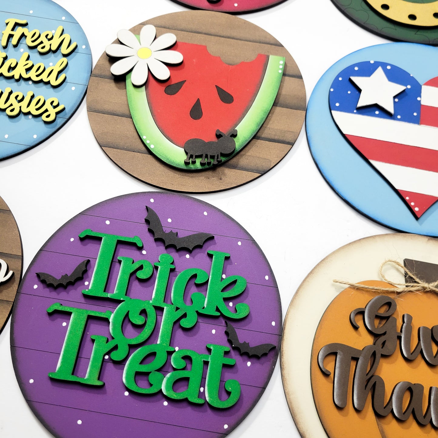 12 Months of Rounds Compatible with 6" Round Sign Bases