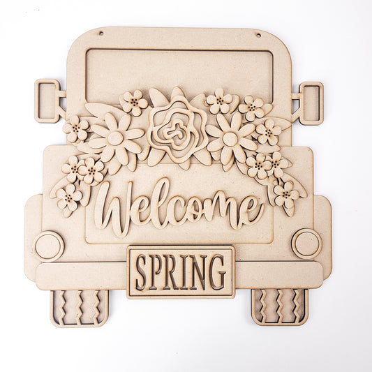Spring Truck Hanging Sign DIY Paint Kit