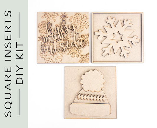 Baby It's Cold Outside Square Tiles