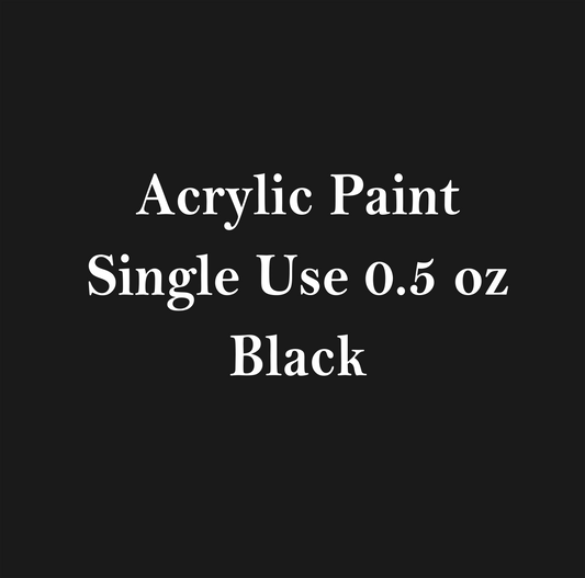 Black- Mini Bottle Paint