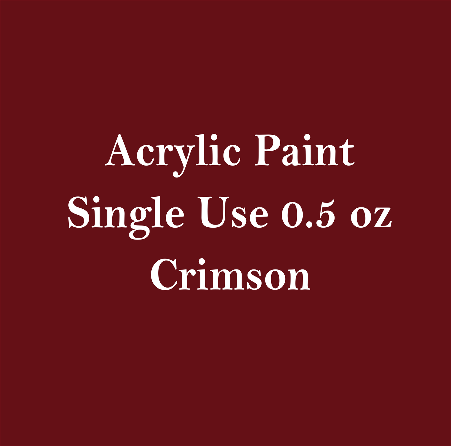 Crimson- Mini Bottle Paint