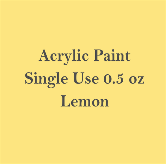 Lemon- Mini Bottle Paint