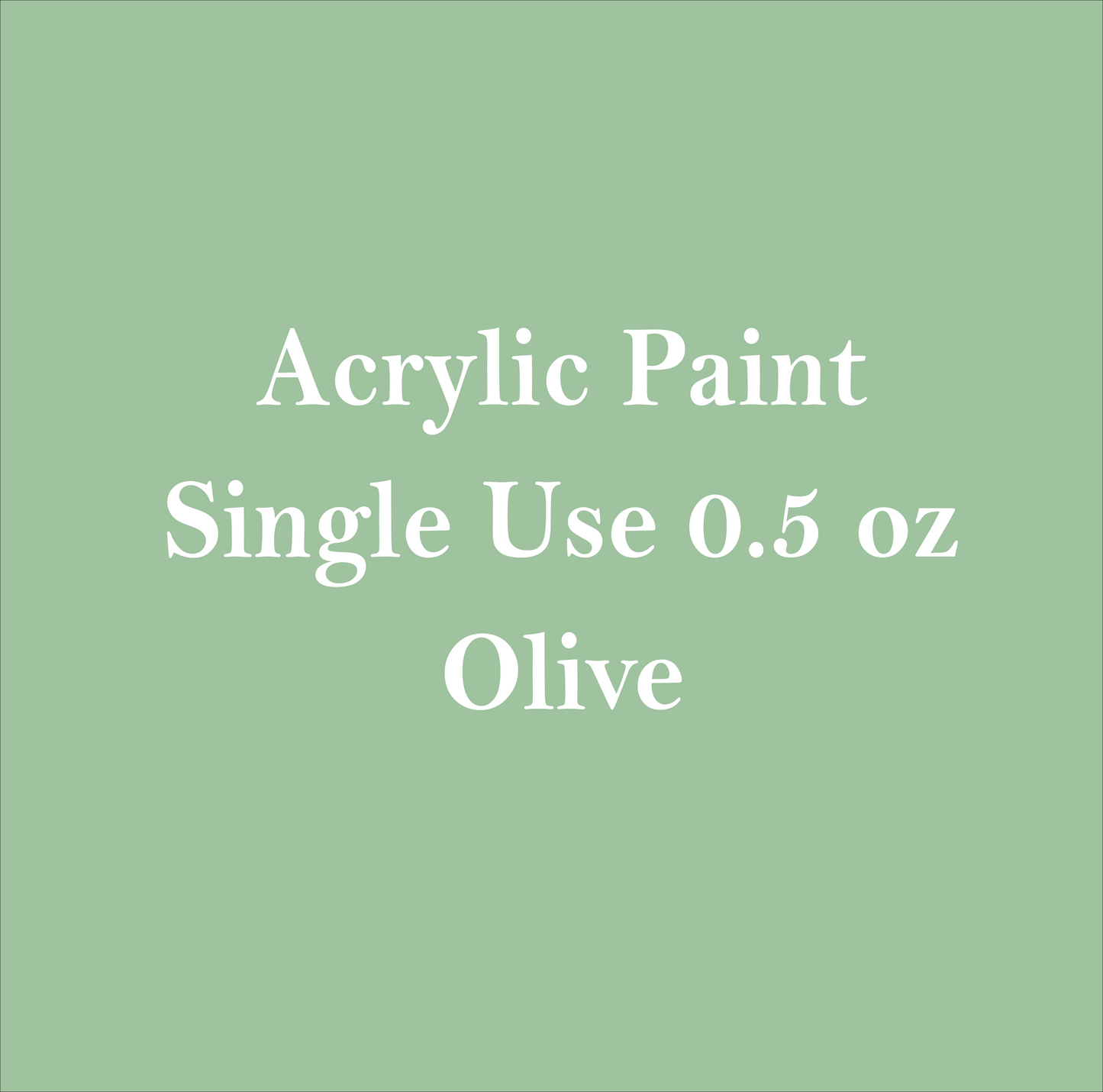 Olive- Mini Bottle Paint