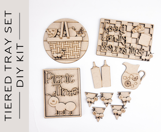 Picnic Time Tiered Tray DIY Paint Kit