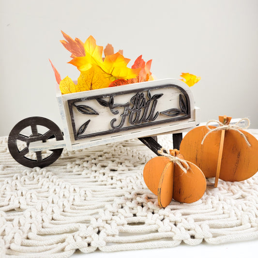 It's Fall Wheelbarrow and Pumpkins September 2022