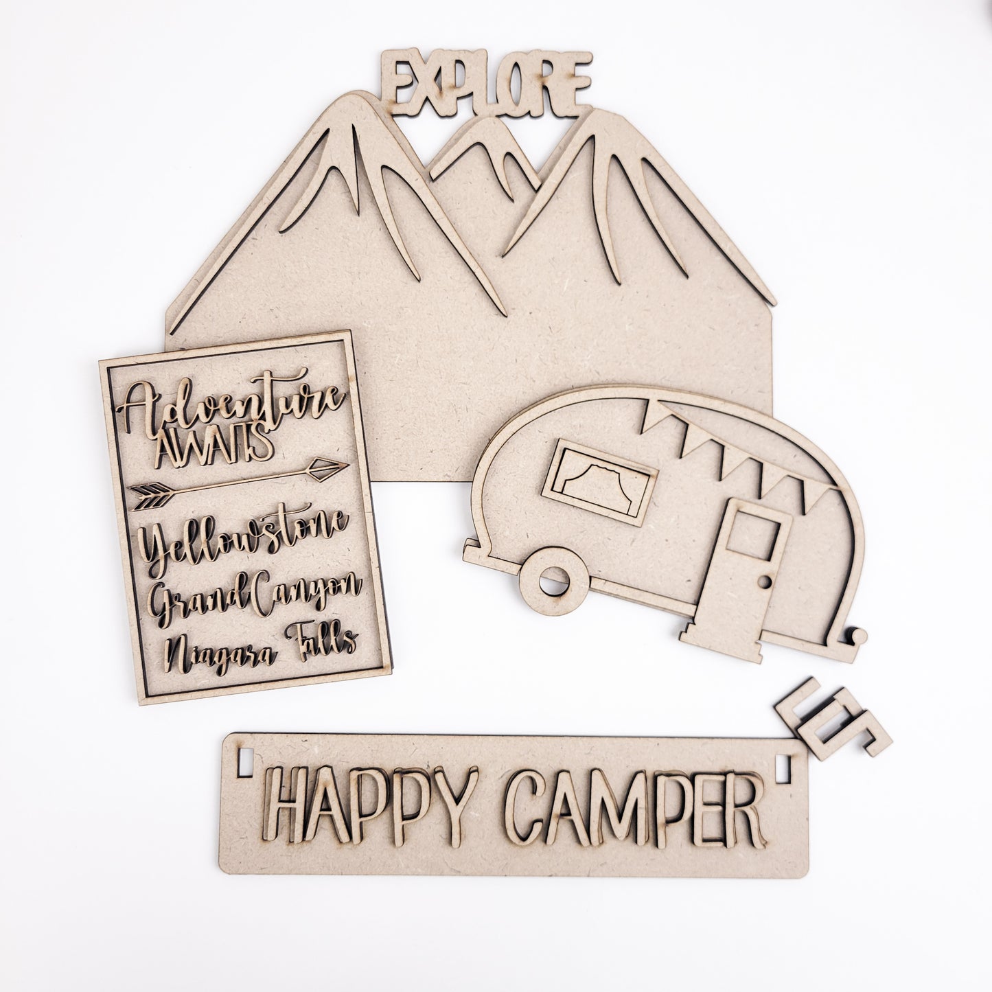 Happy Camper Crate Inserts DIY Kit