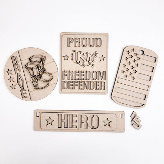 Military Hero Crate Inserts DIY Kit