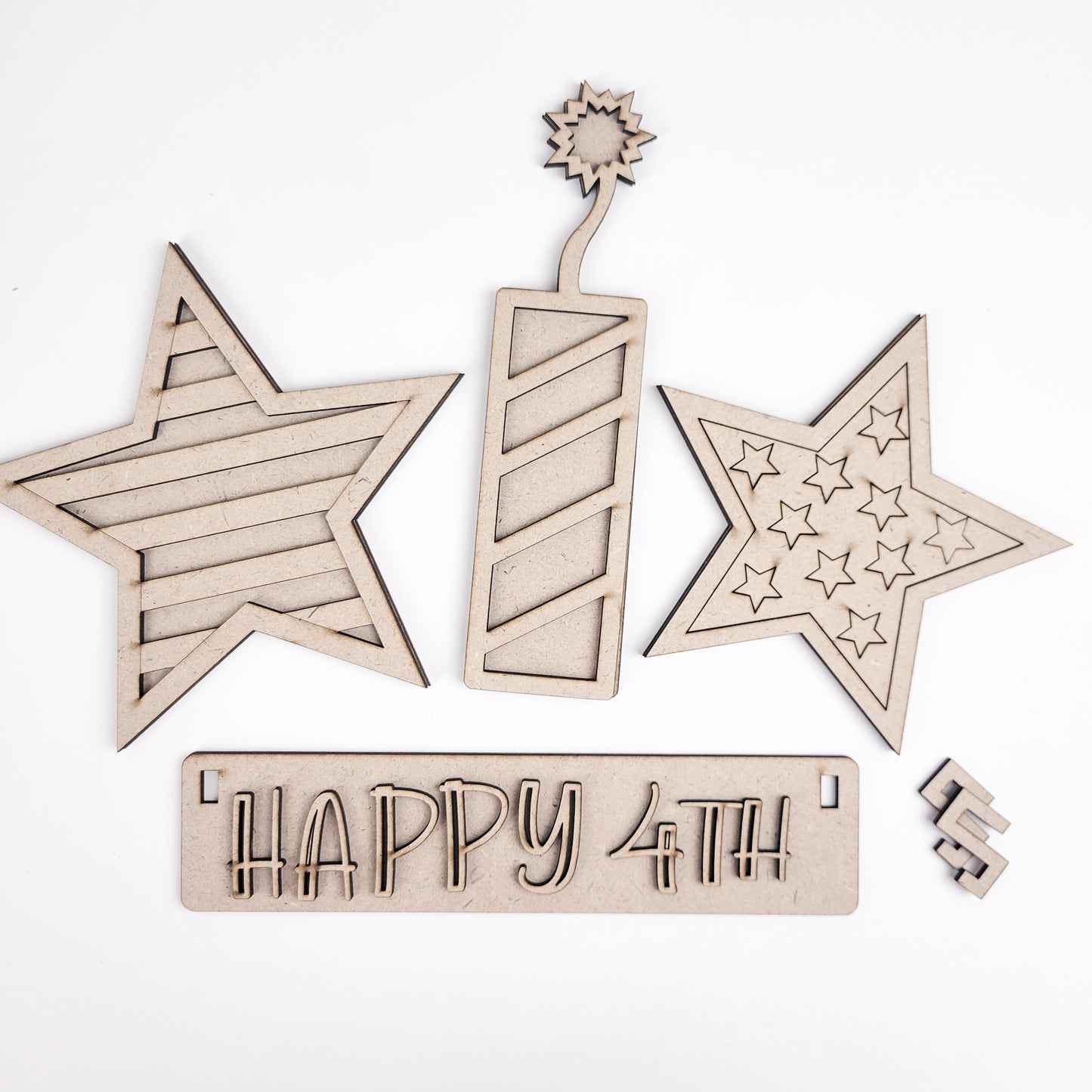 Fireworks 4th of July Independence Day Crate Inserts DIY Kit