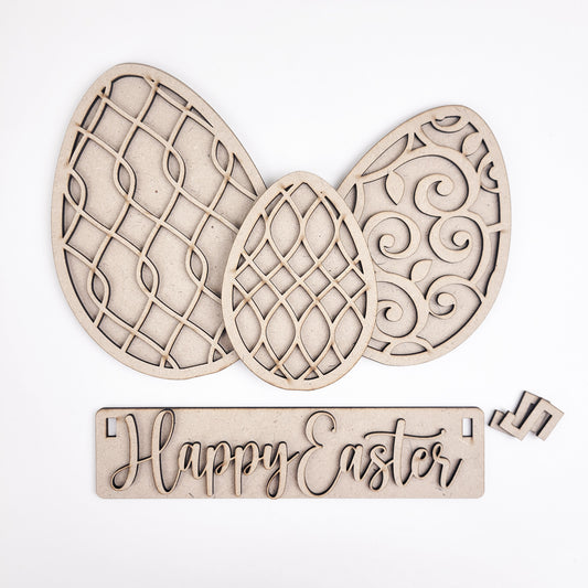 Easter Eggs Crate Inserts DIY Kit