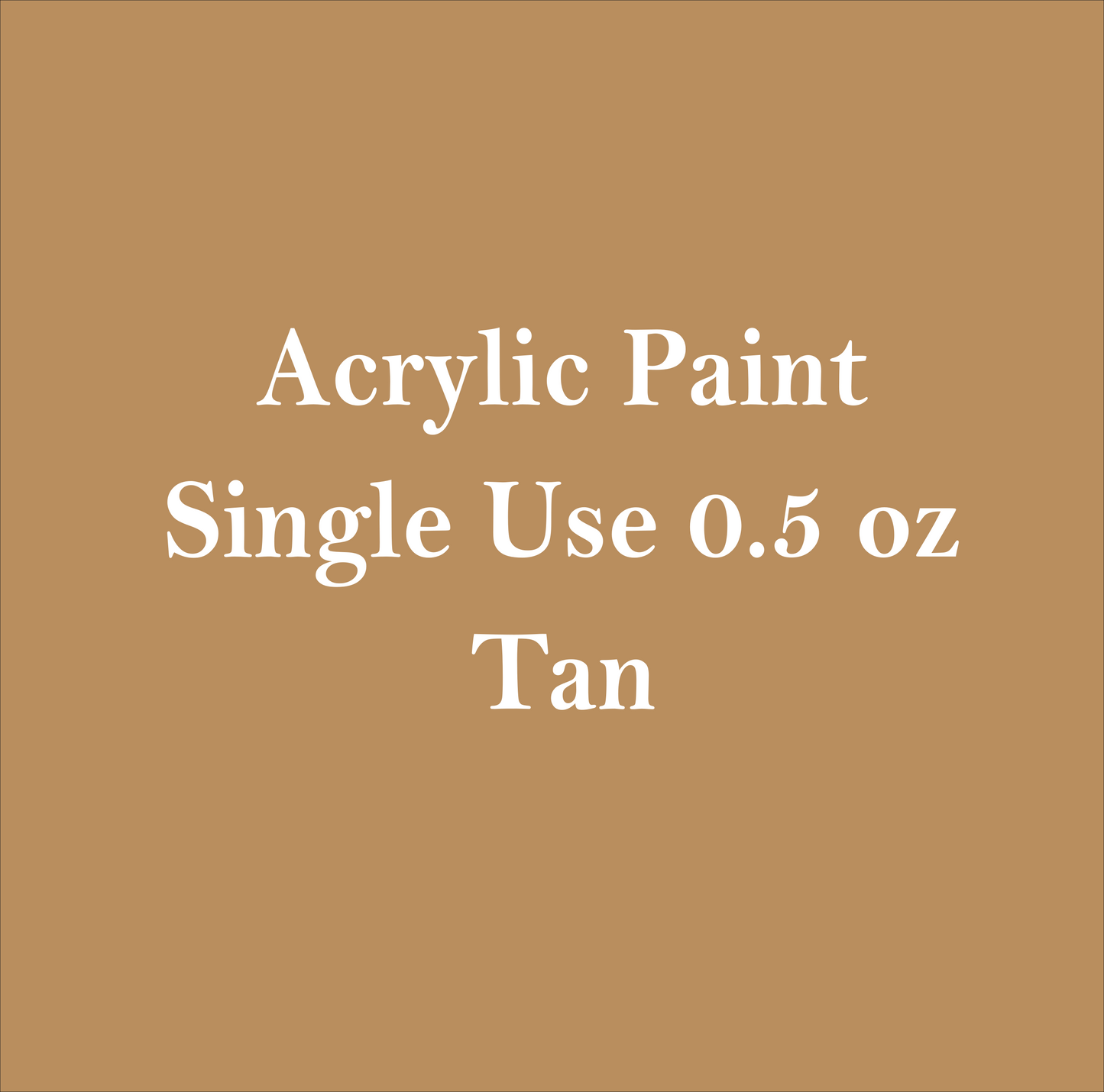 Tan- Mini Bottle Paint