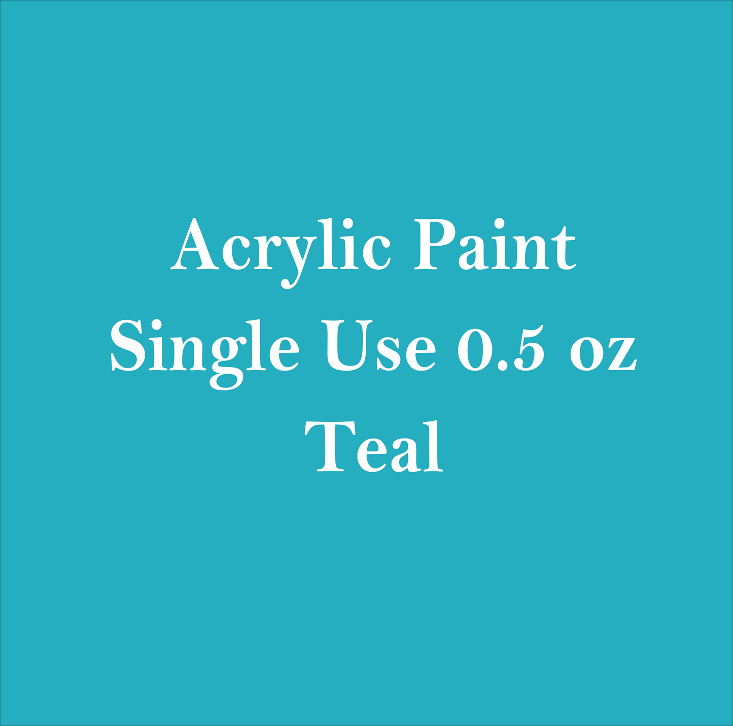Teal- Mini Bottle Paint