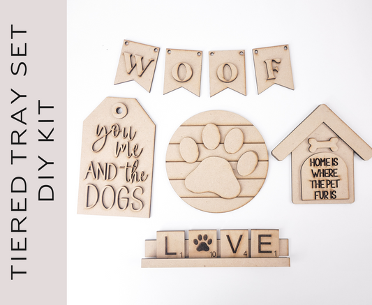 You Me and the Dogs Tiered Tray DIY Paint Kit