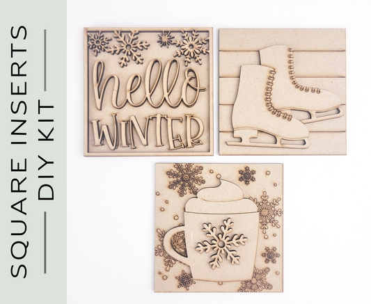 Hello Winter Square Tiles