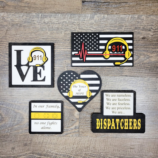 Dispatcher Appreciation Tiered Tray DIY Paint Kit