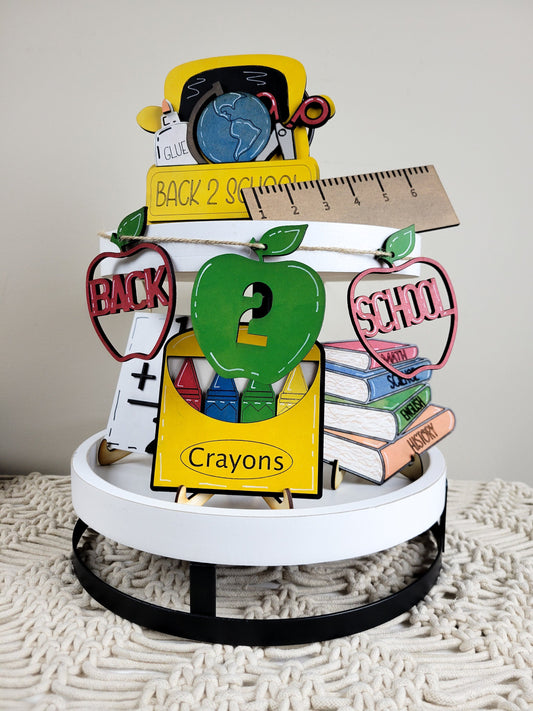 Back to School Tiered Tray DIY Paint Kit