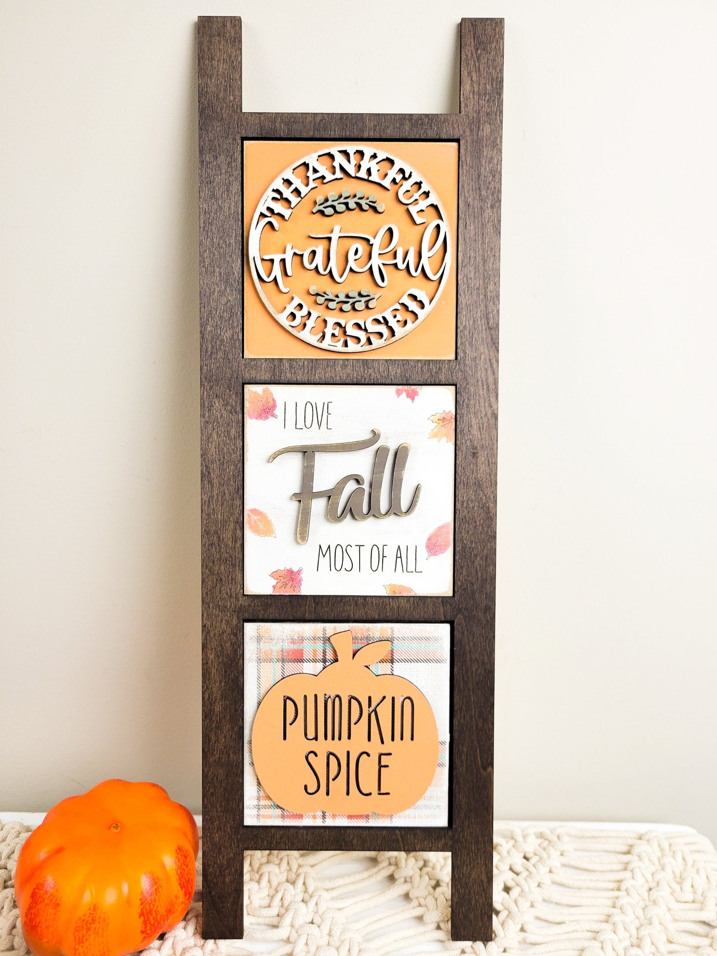 Fall Pumpkin Spice Square Tiles