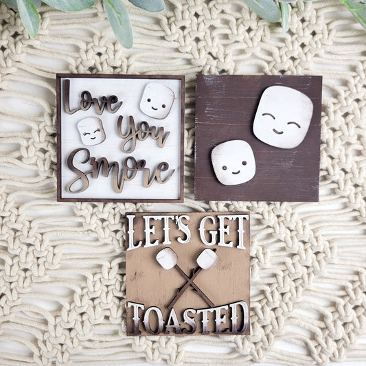 Love You Smore Square Tiles