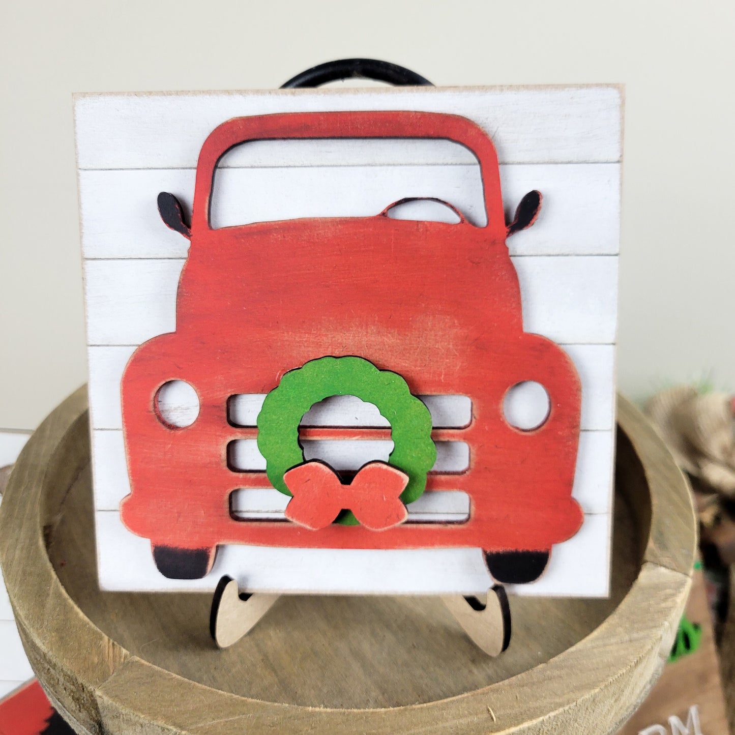 Christmas on the Farm Tiered Tray DIY Paint Kit