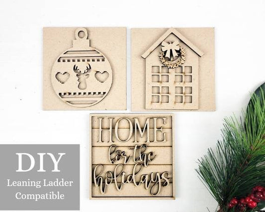 Home for the Holidays Square Tiles