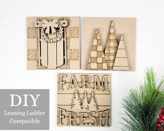 Farm Fresh Cozy Plaid Square Tiles