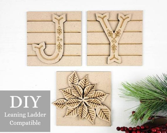 Joy Poinsettia Square Tiles