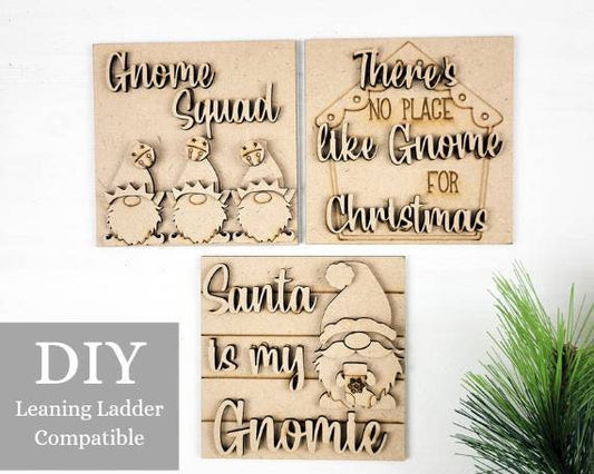 Santa is my Gnomie Square Tiles