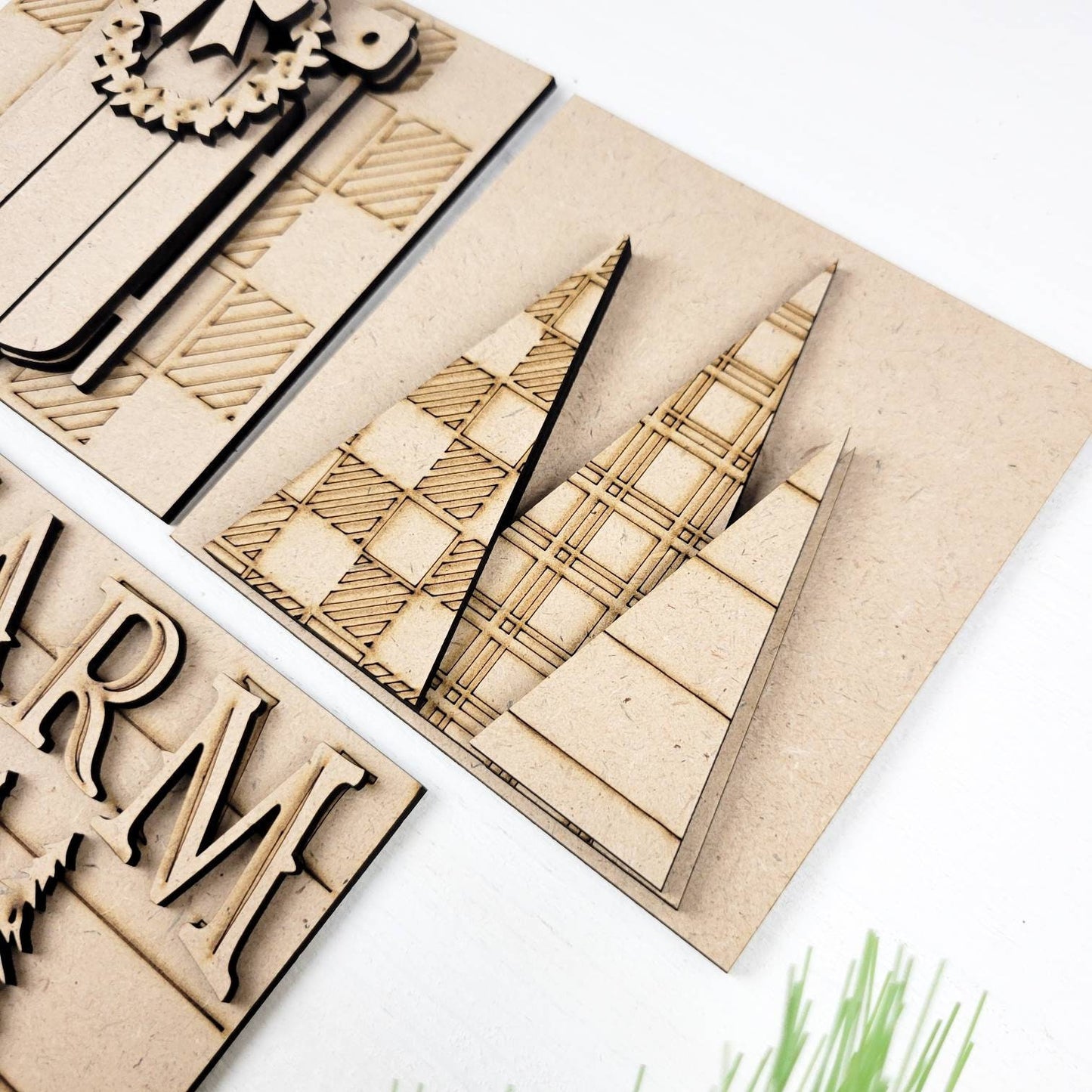 Farm Fresh Cozy Plaid Square Tiles