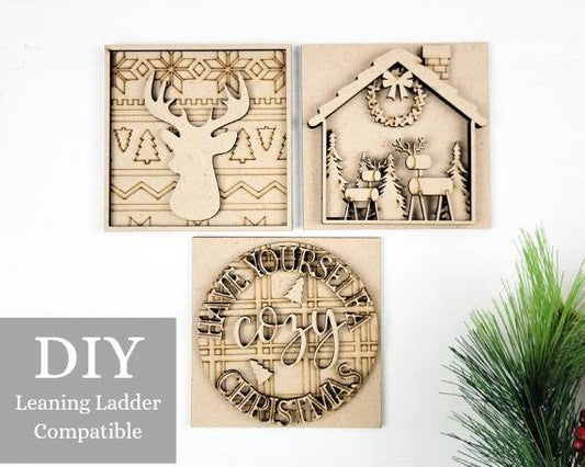 Have Yourself a  Cozy Christmas Square Tiles