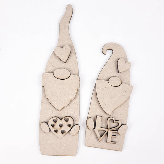 Mini Gnomes Set of 2 Valentine's Day Kids DIY Paint Kit