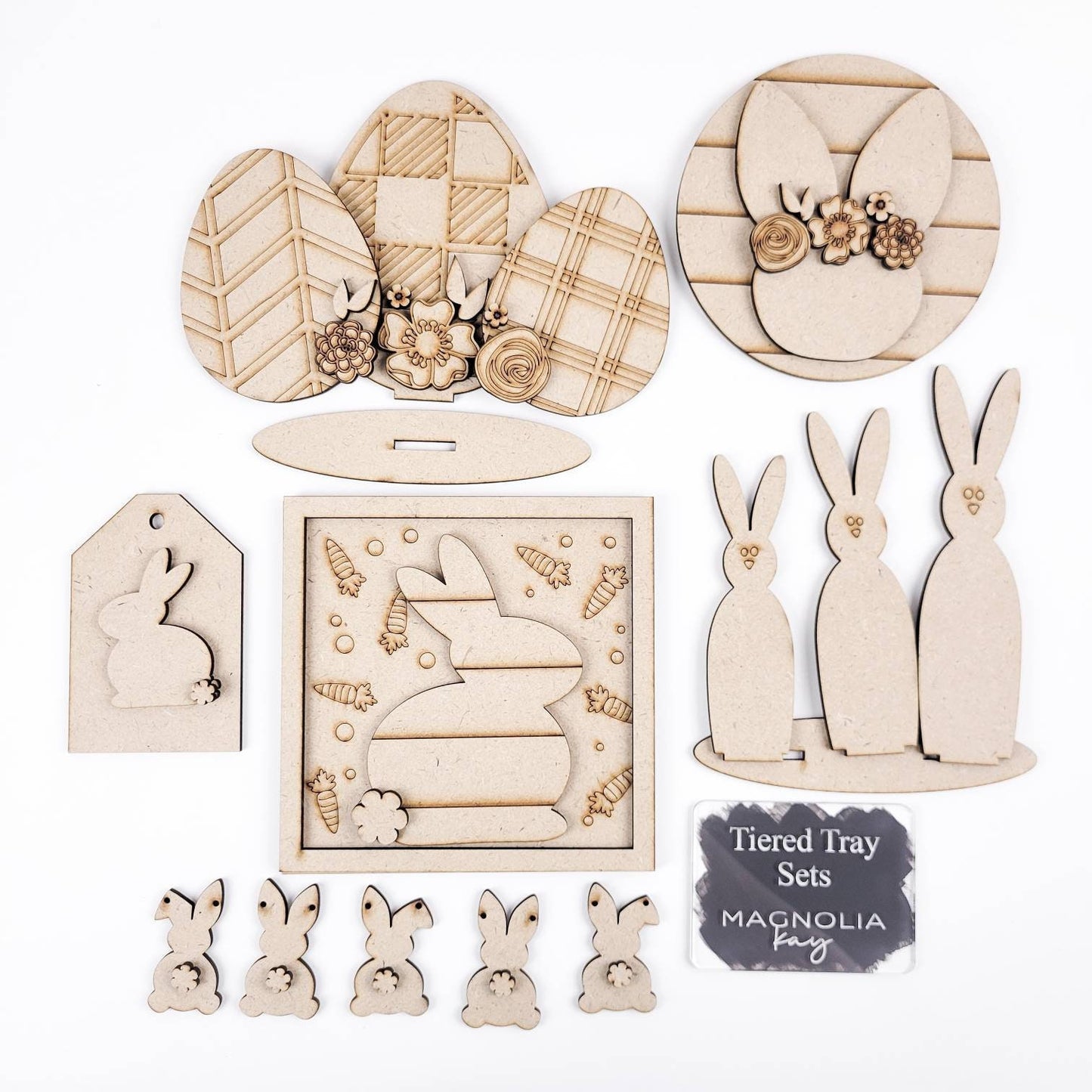 Farmhouse Easter Tiered Tray DIY Paint Kit