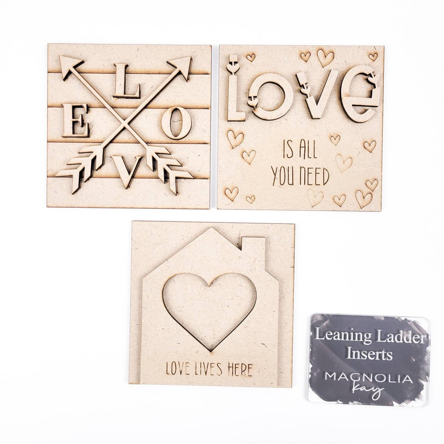 Boho Valentine's Day Square Tiles Paint Kit