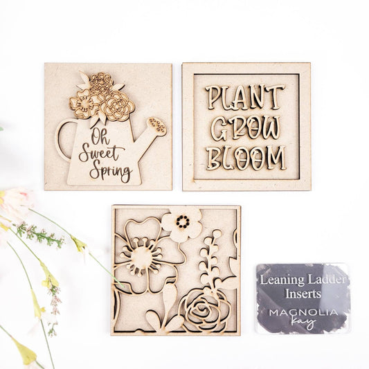 Plant Grow Bloom Spring Square Tiles