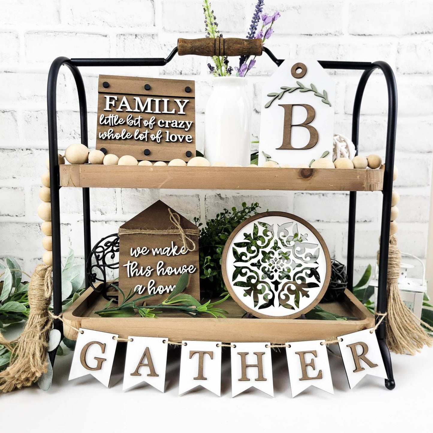 Family Little Crazy Lot of Love Tiered Tray DIY Paint Kit
