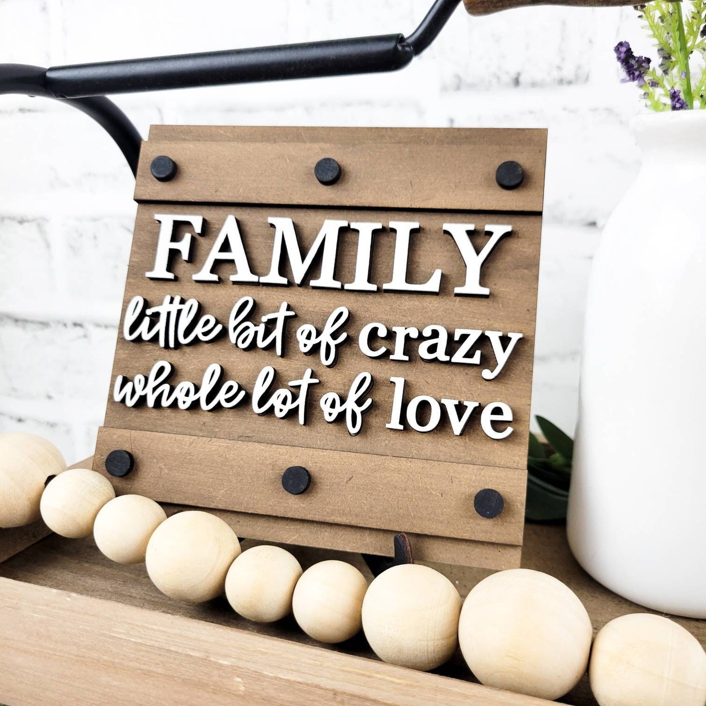 Family Little Crazy Lot of Love Tiered Tray DIY Paint Kit